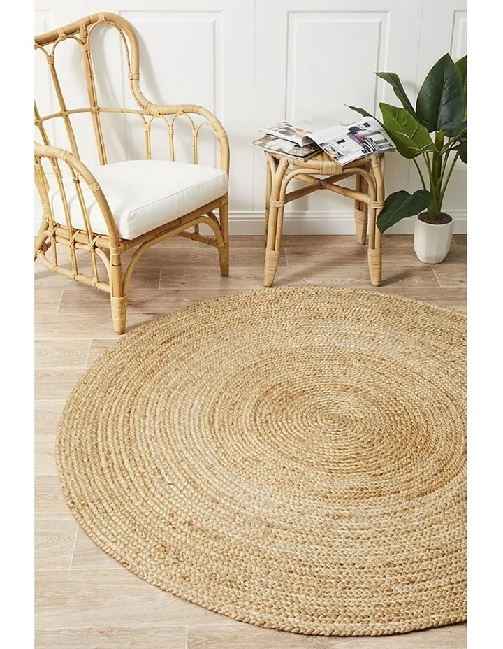 Atrium Polo Round Rug in Natural image 5