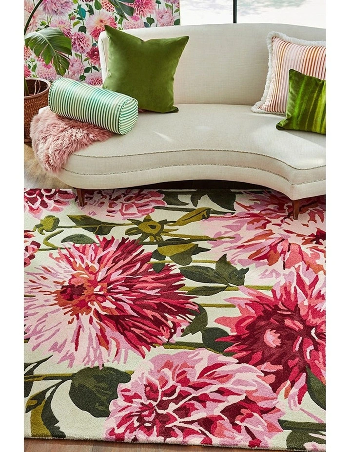 Dahlia Palm Rug 142402 in Pink image 2
