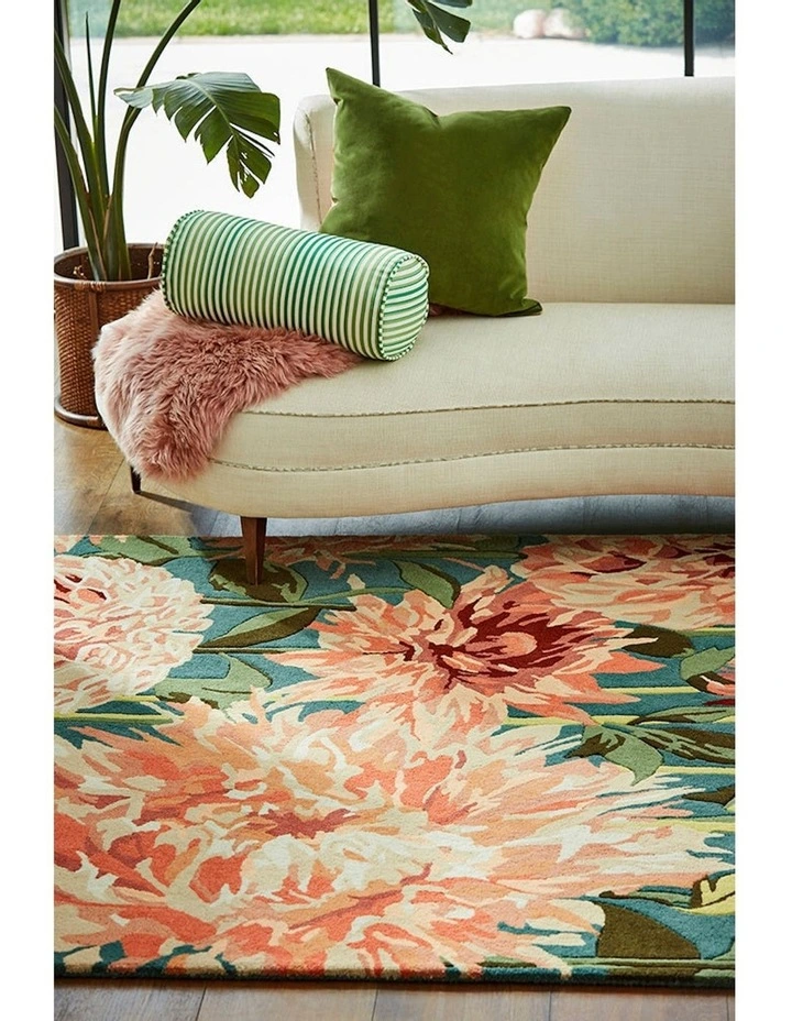 Dahlia Wilderness Rug 142408 in Coral image 2