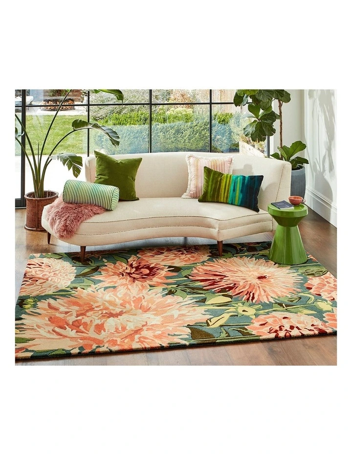 Dahlia Wilderness Rug 142408 in Coral image 3