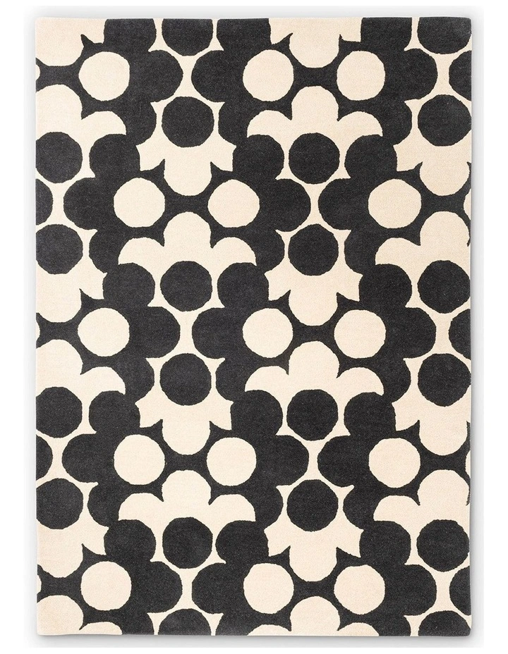 Puzzle Flower Rug 060905 in Slate image 1