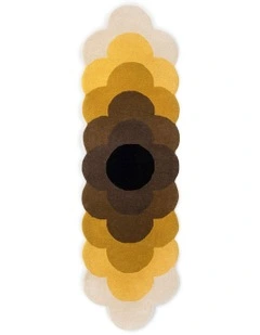 Optical Flower Rug 061206 in Dandelion