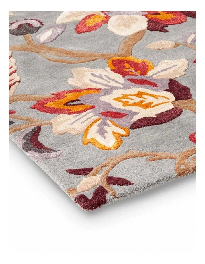Sanderson Amanpuri Plum Rug 145104 In Grey MYER