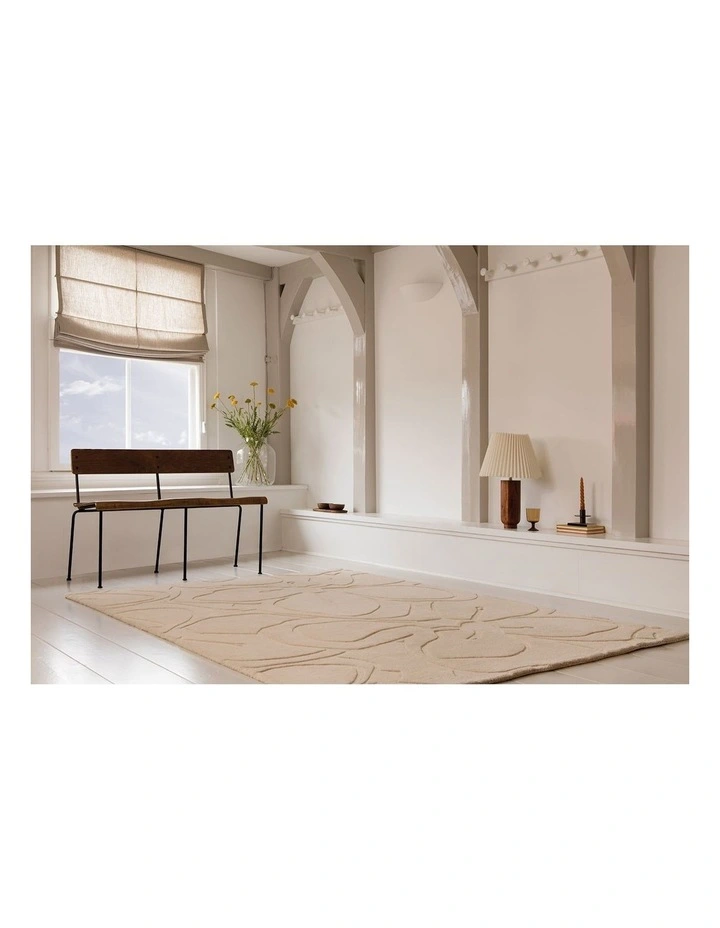 Romantic Magnolia Rug 162701 in Brown image 2