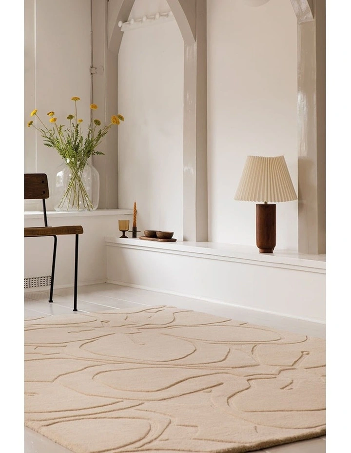 Romantic Magnolia Rug 162701 in Brown image 3
