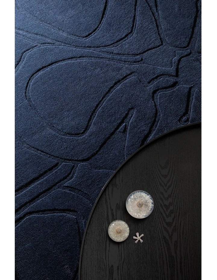 Romantic Magnolia Rug 162708 in Dark Blue image 2