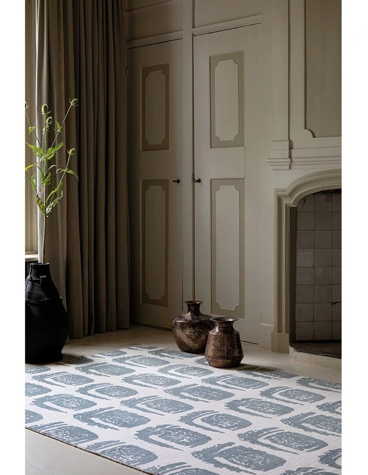 Woodblock Rug 163001 in Grey image 2