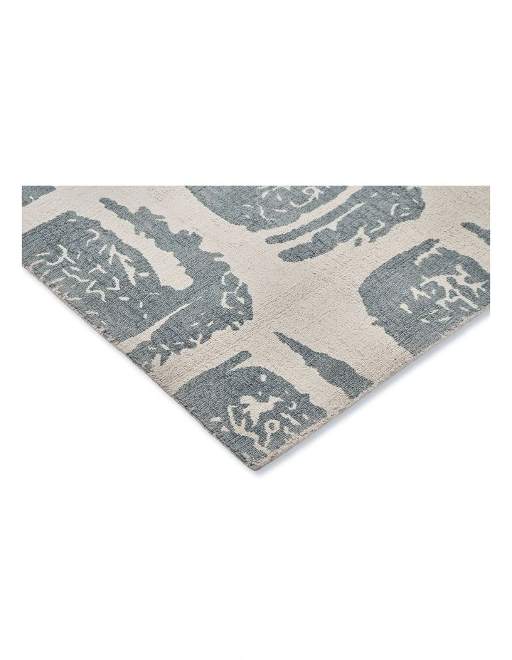 Woodblock Rug 163001 in Grey image 6