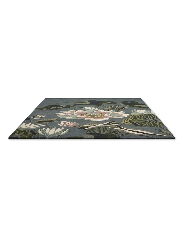 Waterlily Rug 038608 in Midnight Pond image 4