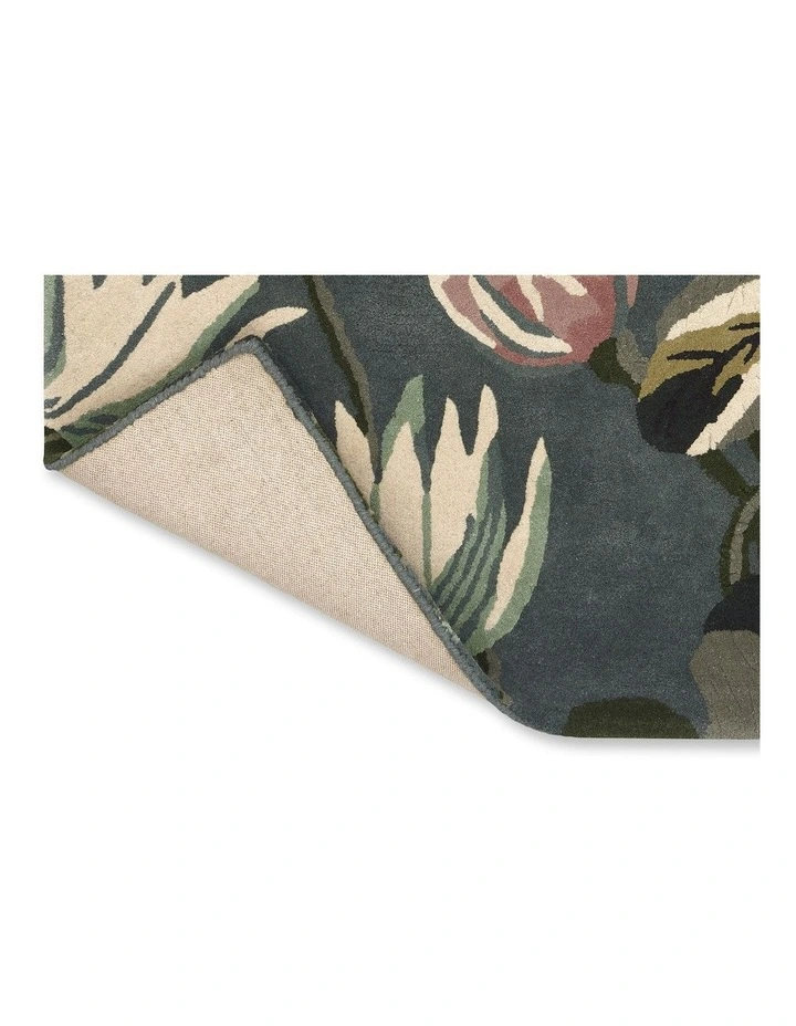 Waterlily Rug 038608 in Midnight Pond image 6