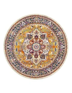 Babylon Round Rug in Multi