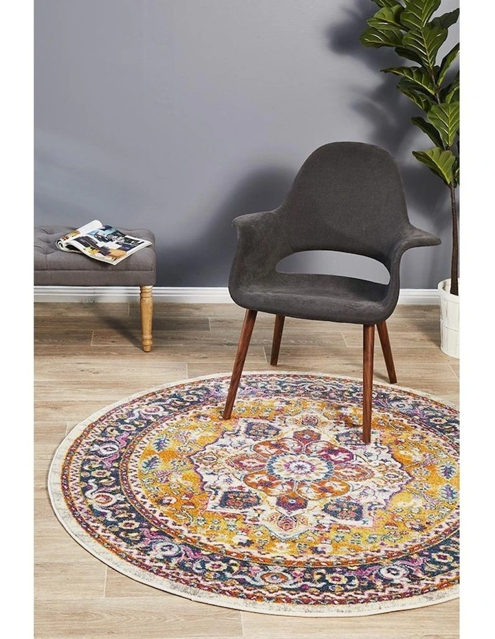 Rug Culture Babylon Round Rug In Multi image 2