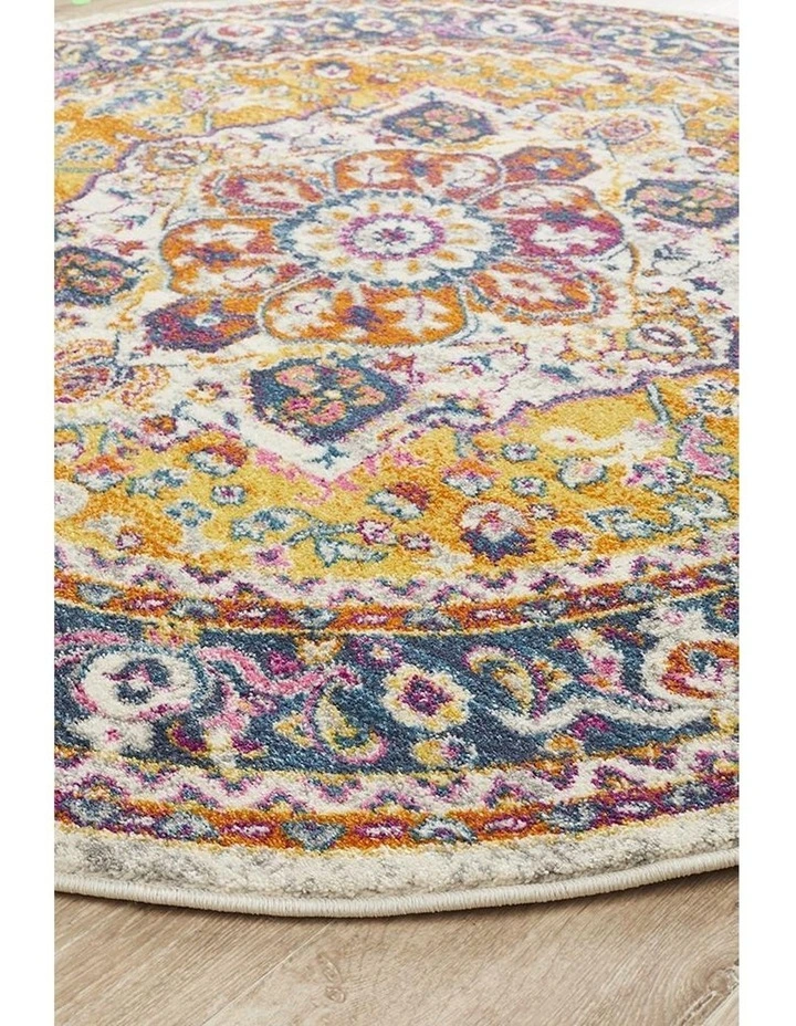 Rug Culture Babylon Round Rug In Multi image 3
