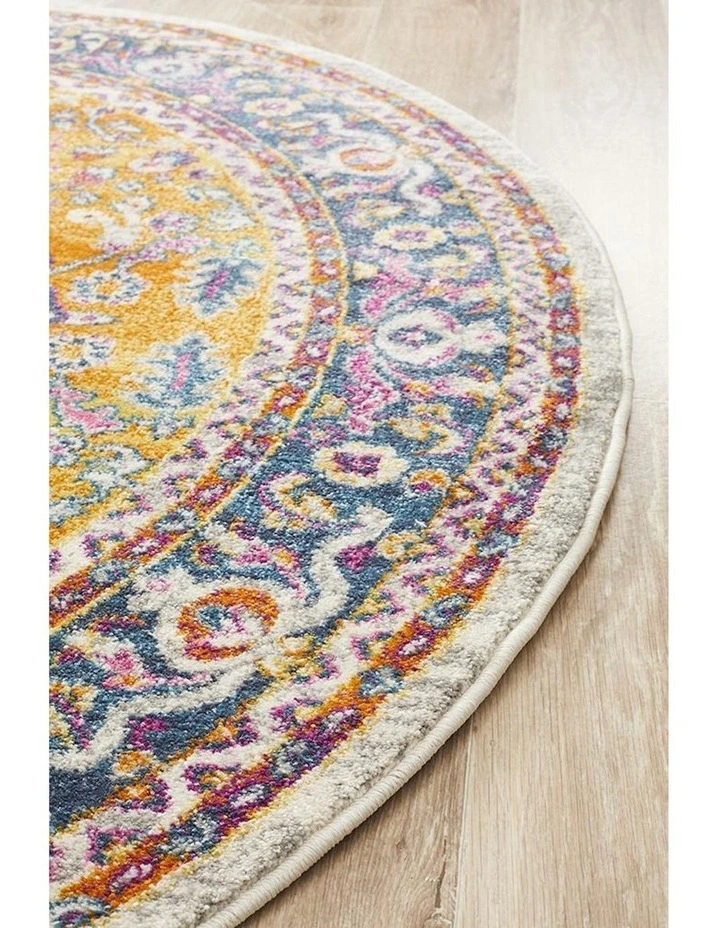 Rug Culture Babylon Round Rug In Multi image 4