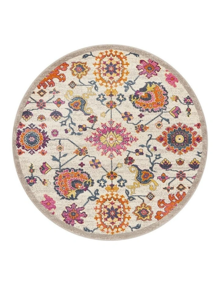 Rug Culture 10mm Babylon Round Rug In Multi image 1