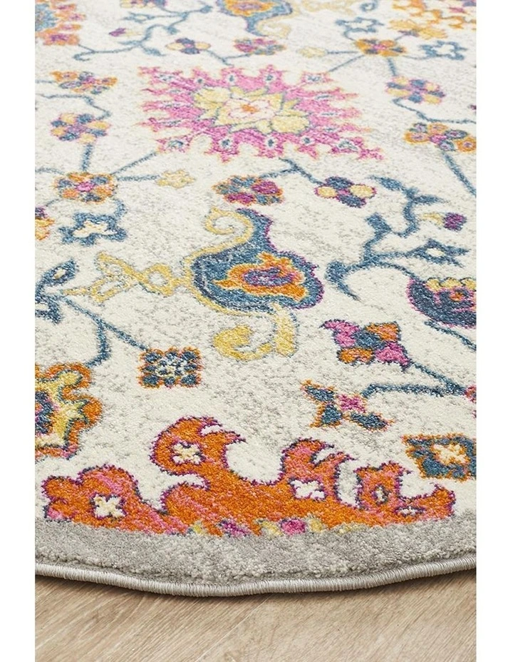 Rug Culture 10mm Babylon Round Rug In Multi image 3
