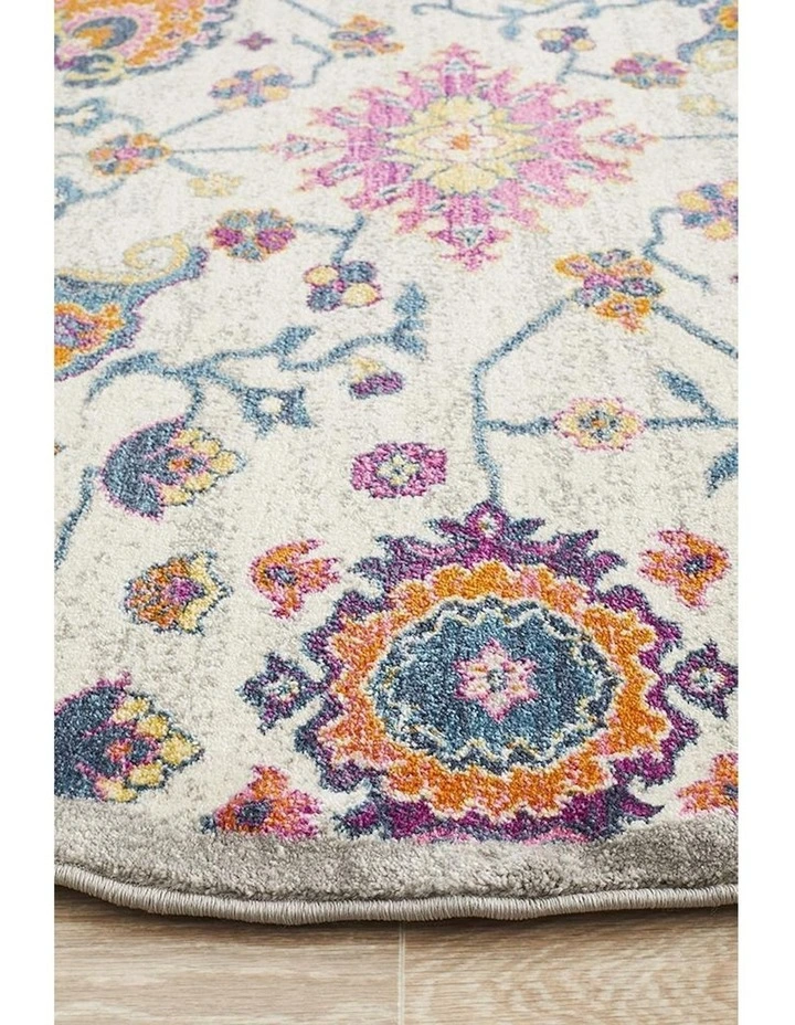 Rug Culture 10mm Babylon Round Rug In Multi image 5