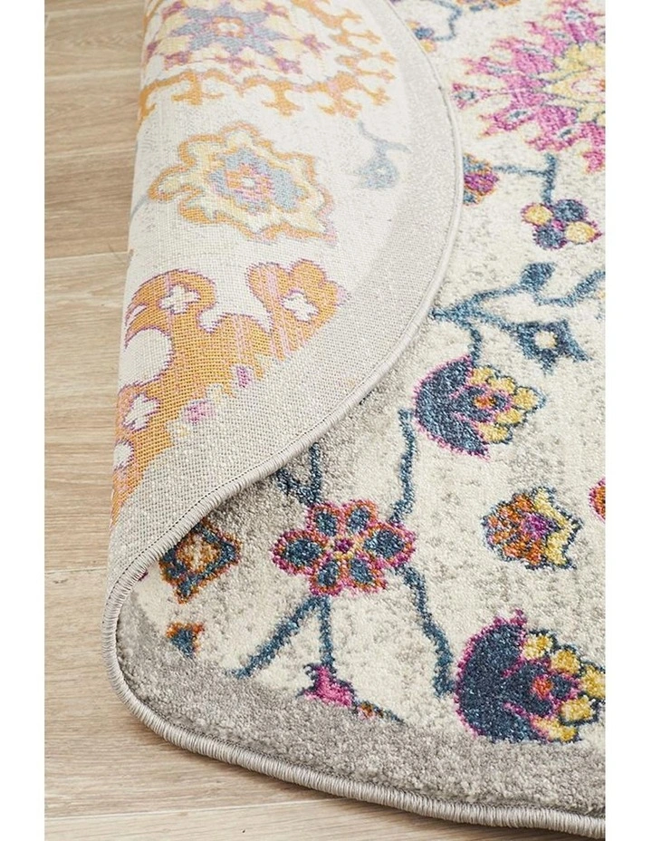 Rug Culture 10mm Babylon Round Rug In Multi image 7
