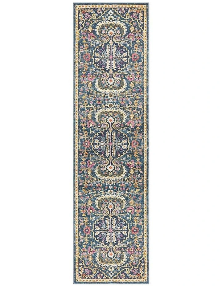 Babylon Runner Rug in Navy image 1