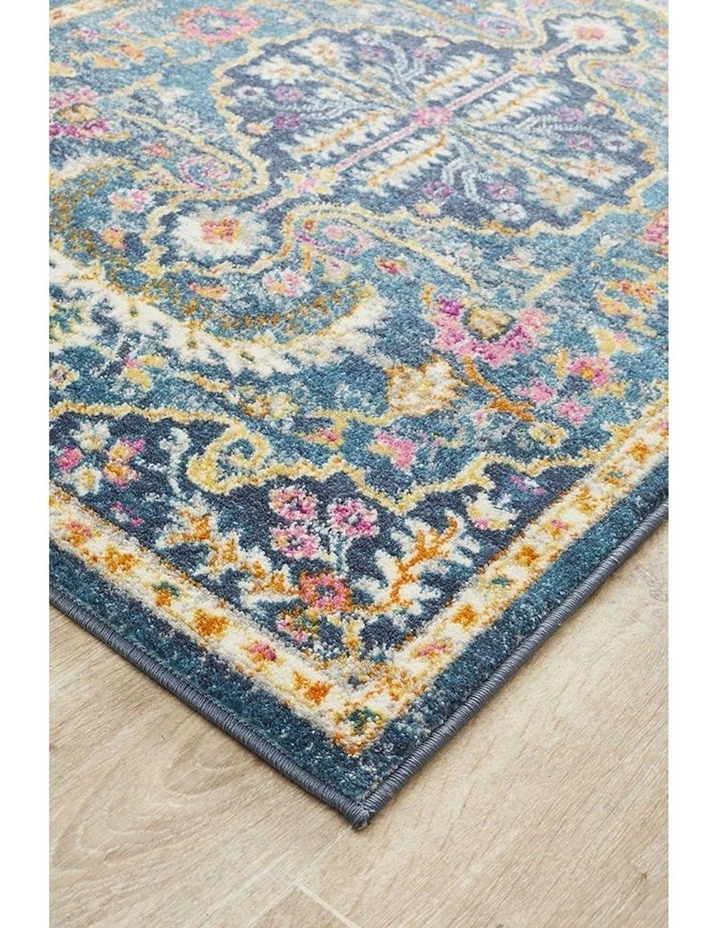 Babylon Runner Rug in Navy image 3