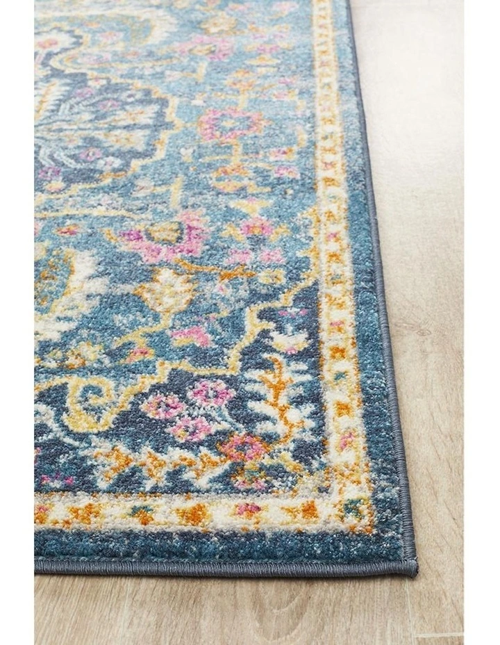 Babylon Runner Rug in Navy image 4