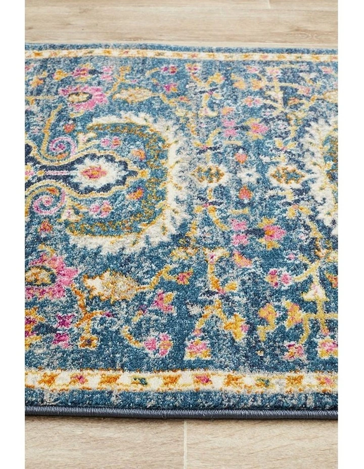 Babylon Runner Rug in Navy image 5