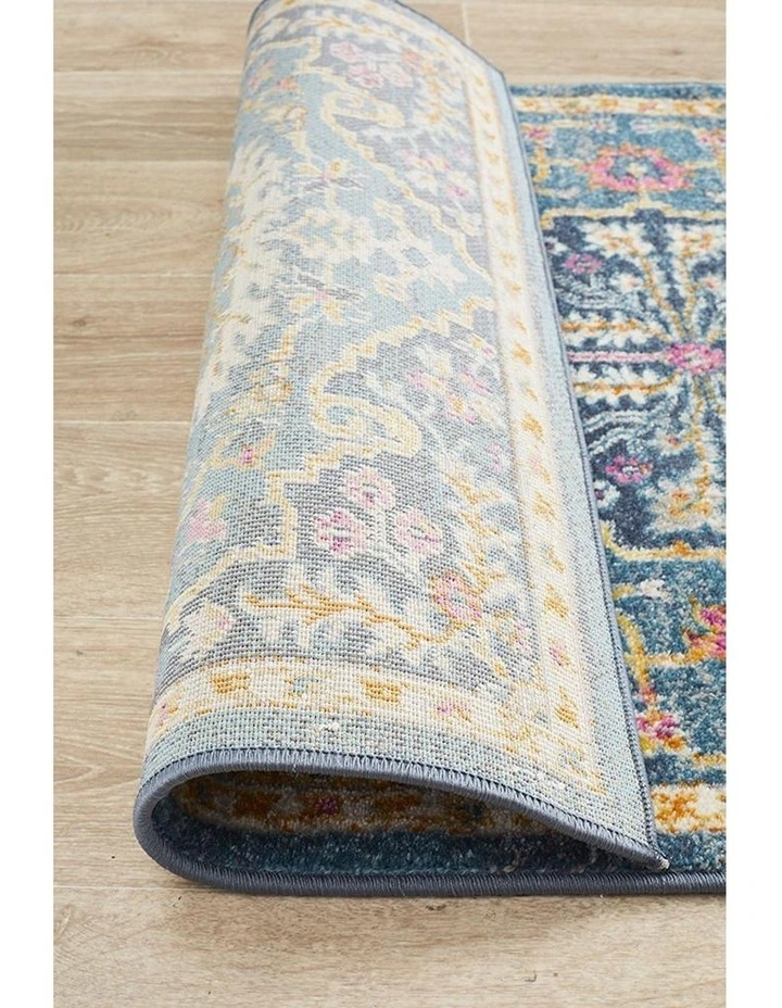 Babylon Runner Rug in Navy image 7