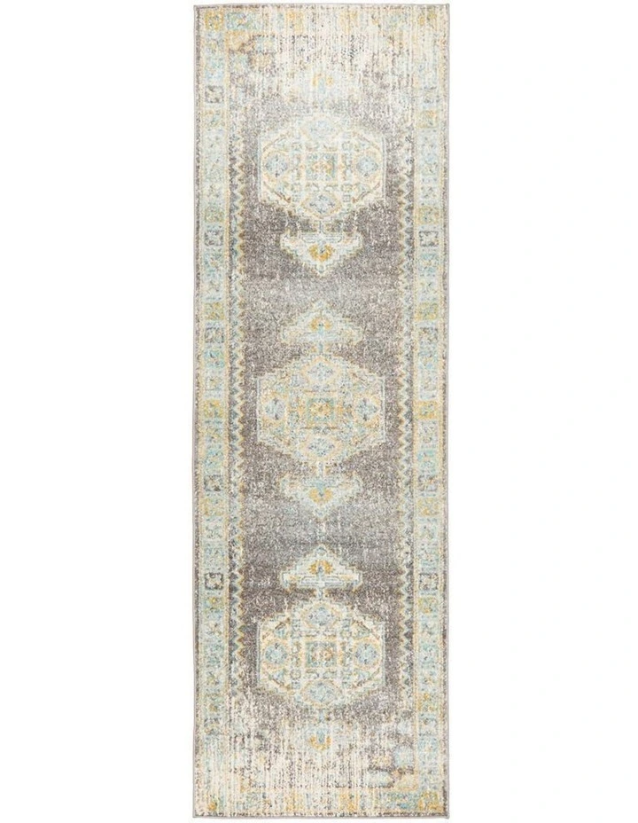 Century Runner Rug 944 in Grey image 1