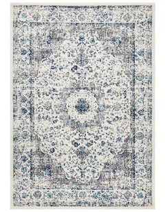 Evoke Mist Transitional Rug in White