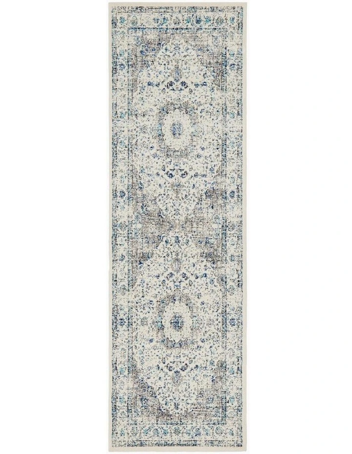 Evoke Mist Transitional Runner Rug in Grey image 1