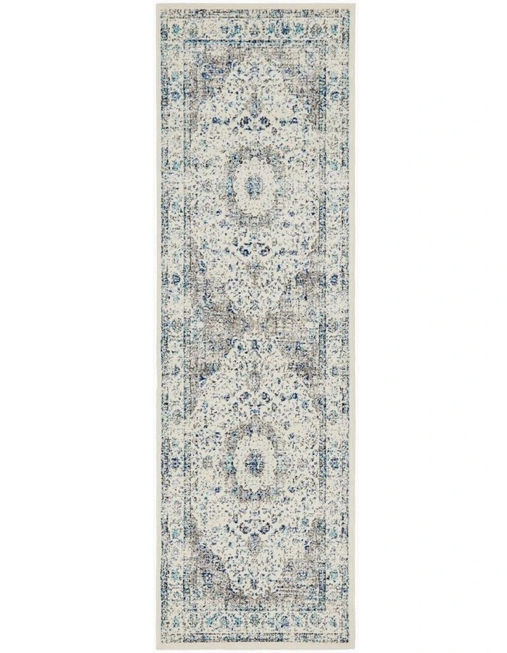 Evoke Mist Transitional Runner Rug in Grey image 5