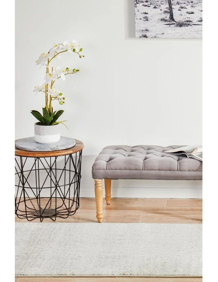 Rug Culture 7kg Evoke Shine Transitional Rug In Silver image 4