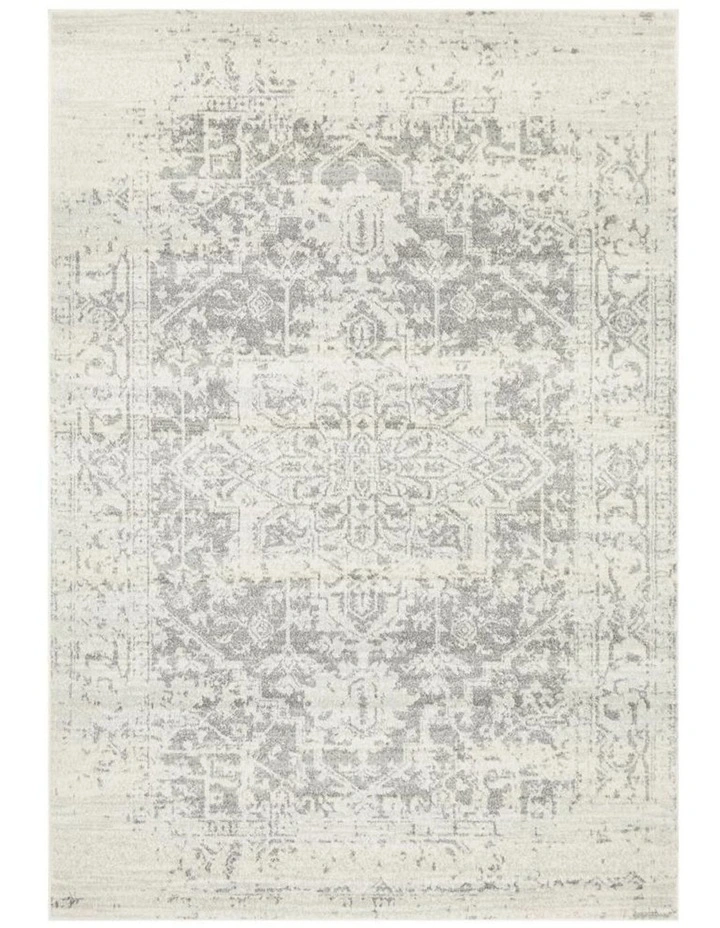Evoke Dream Transitional Rug in White Silver image 1