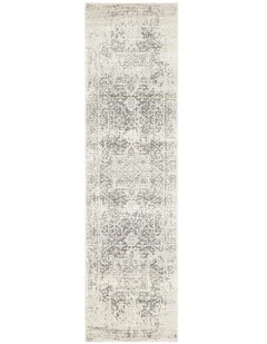 Evoke Dream Transitional Rug in White/Silver