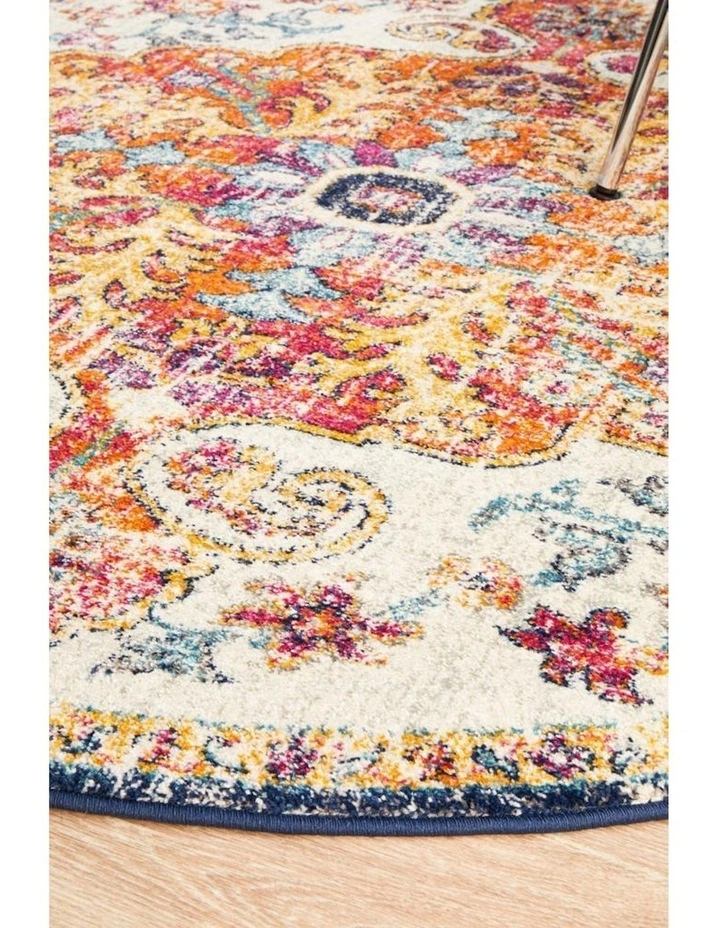 Evoke Carnival Transitional Round Rug in Multi image 5