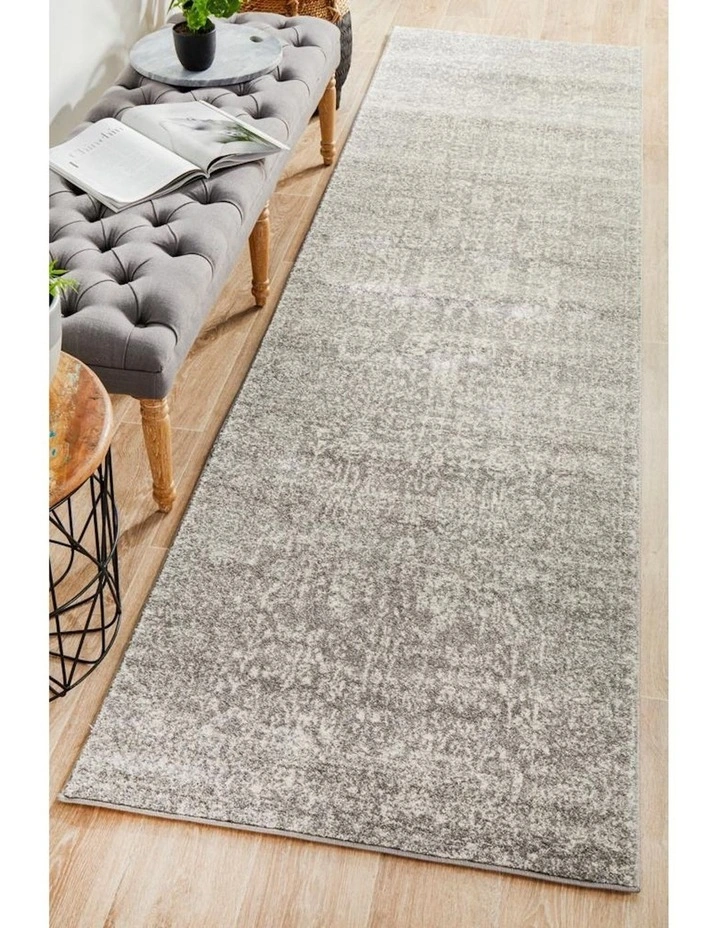 Evoke Homage Transitional Runner Rug in Grey image 2