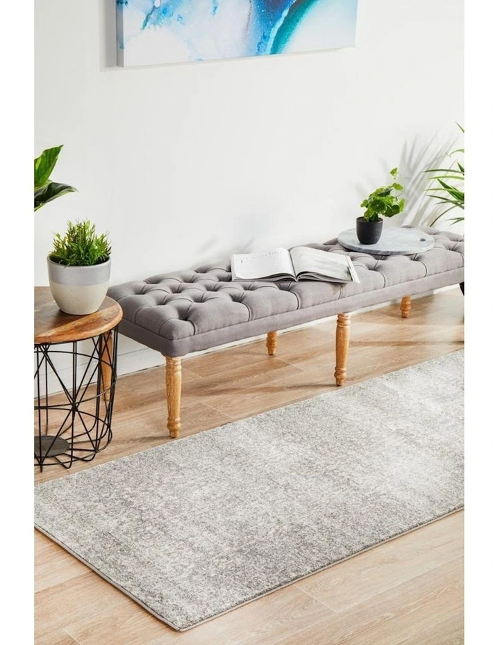 Evoke Homage Transitional Runner Rug in Grey image 3