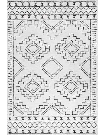 Kindred Leeroy Washable Rug in White