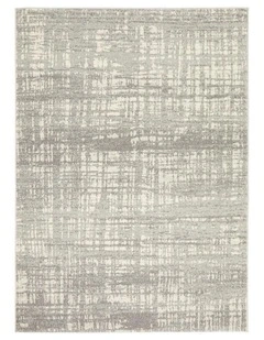 Mirage Ashley Abstract Modern Rug in Silver Grey