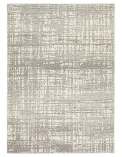 Mirage Ashley Abstract Modern Rug in Silver Grey
