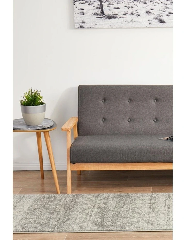 Mirage Gwyneth Stunning Transitional Runner Rug in Silver image 4