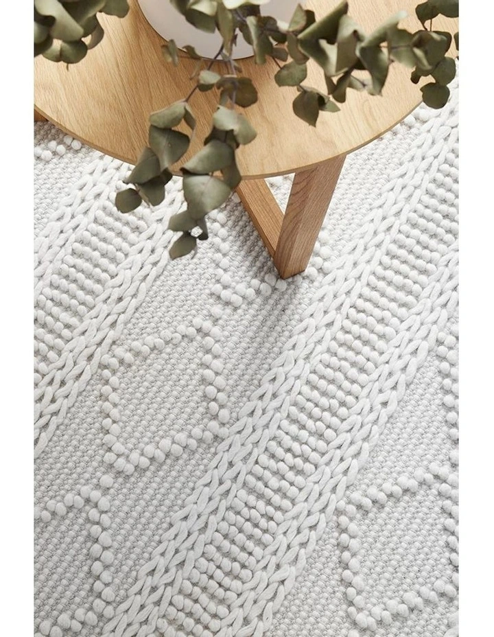 Maison Zoe Rug in White image 3