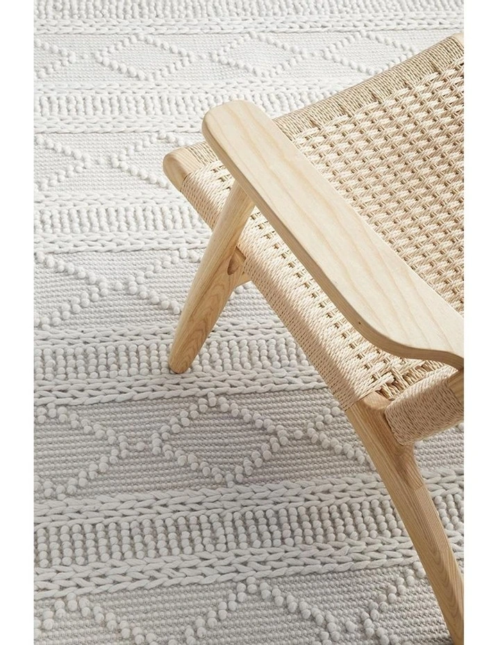 Maison Zoe Rug in White image 7