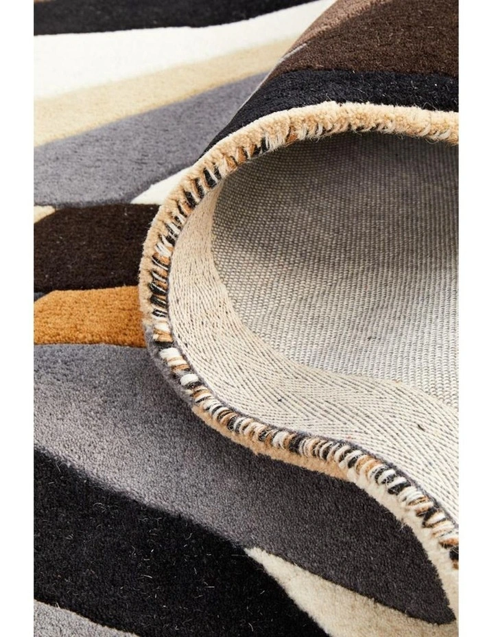 Matrix Pure Wool Fossil Runner Rug in Multi image 7