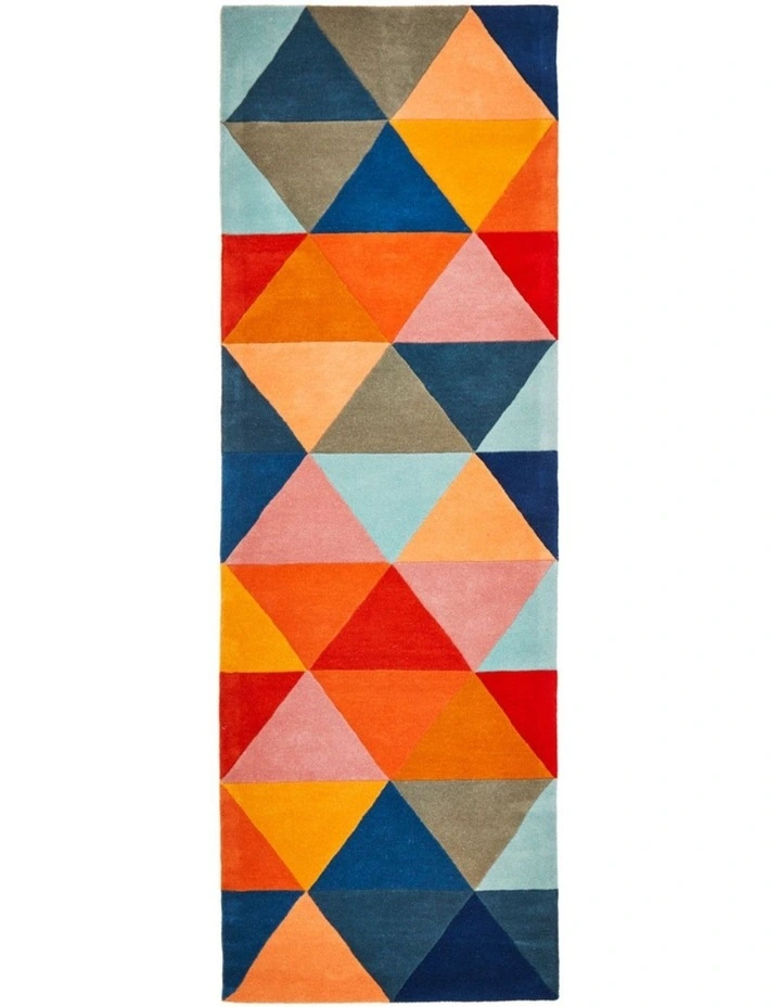 Matrix Pure Wool Runner Rug 905 in Multi image 1