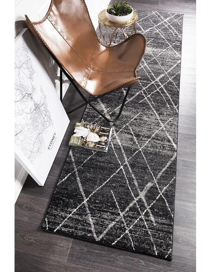 Rug Culture 28kg Oasis Noah Contemporary Rug In Charcoal image 5