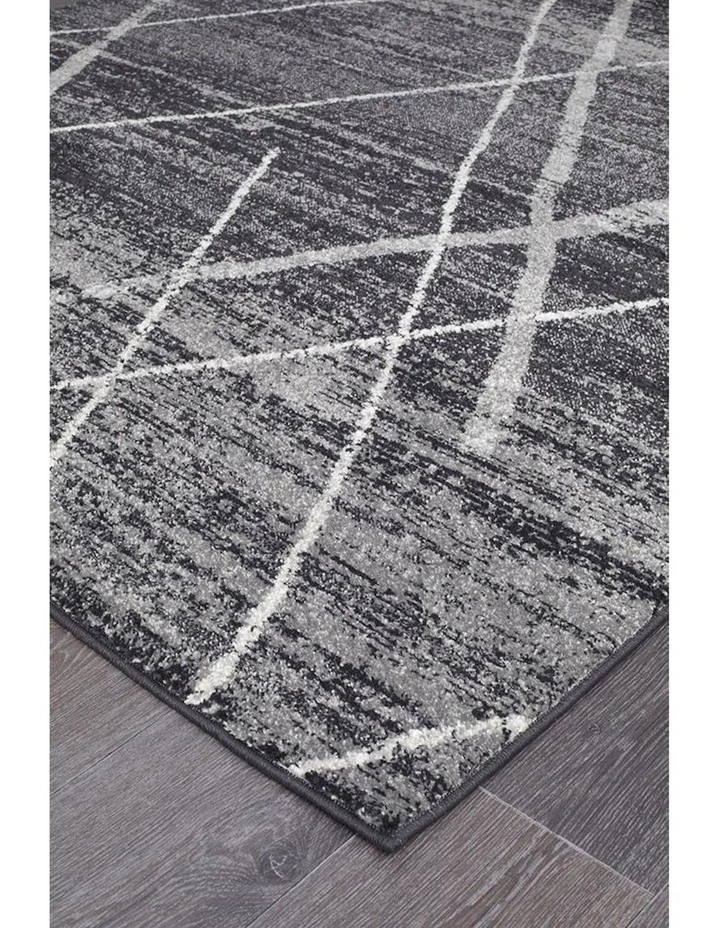 Rug Culture 28kg Oasis Noah Contemporary Rug In Charcoal image 6
