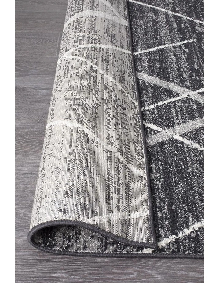 Rug Culture 7kg Oasis Noah Contemporary Rug In Charcoal image 6