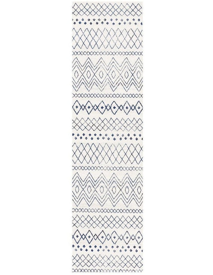 Oasis Nadia Rustic Tribal Runner Rug in White