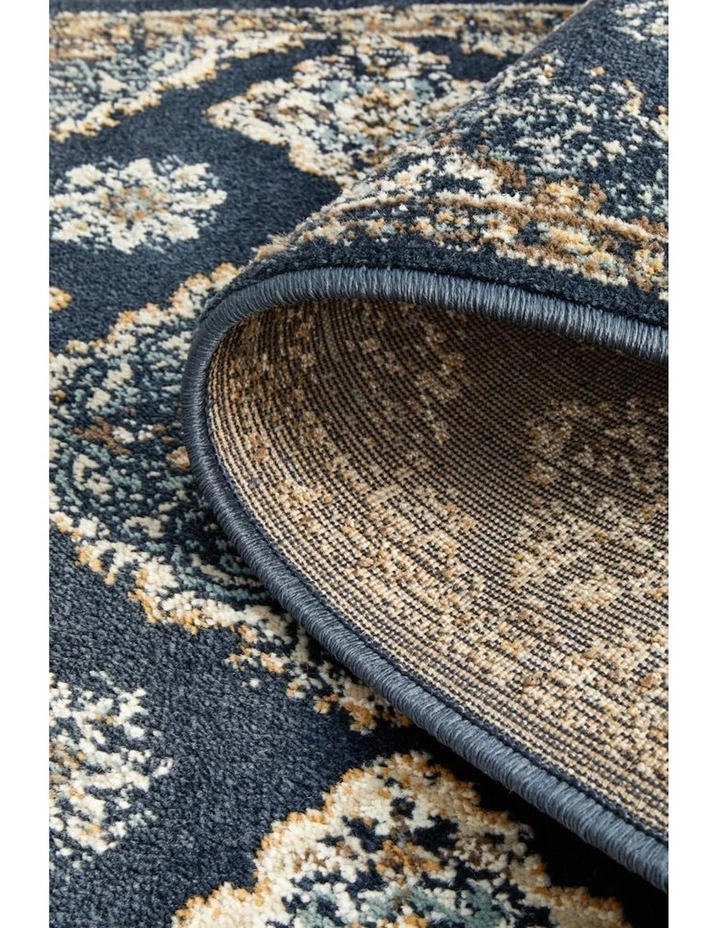 Rug Culture 20kg Oxford Mayfair Timeline Rug In Navy image 2